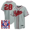 Philadelphia Phillies Alec Bohm Gray 2026 Field of Dreams Stadium Stitched Jersey