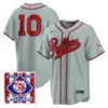 Philadelphia Phillies J.T. Realmuto Gray 2026 Field of Dreams Stadium Stitched Jersey