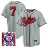 Philadelphia Phillies Trea Turner Gray 2026 Field of Dreams Stadium Stitched Jersey