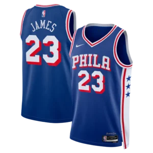 Lebron James Philadelphia 76ers Icon Edition Stitched Jersey - Royal